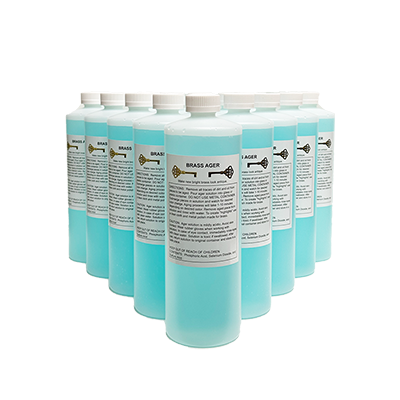 Bulk Quart bottles Brass Ager Darkening Solution from Kennedy Hardware