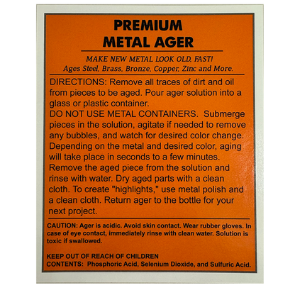 Premium Metal Ager Distributor Pack (Quart)